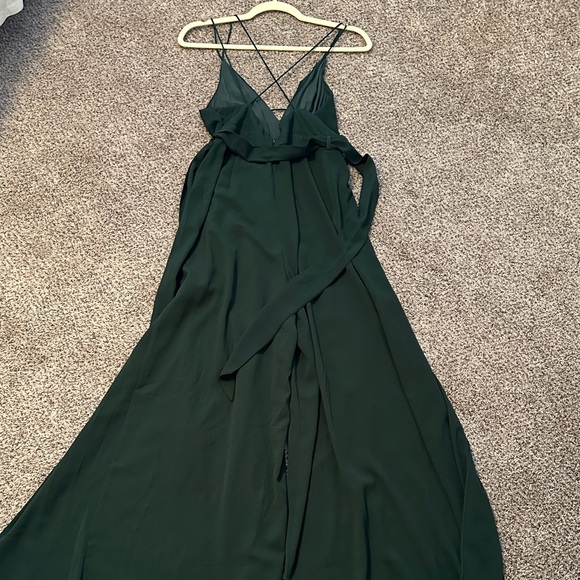 Lulu's Forest Green Jumpsuit - Picture 3 of 3